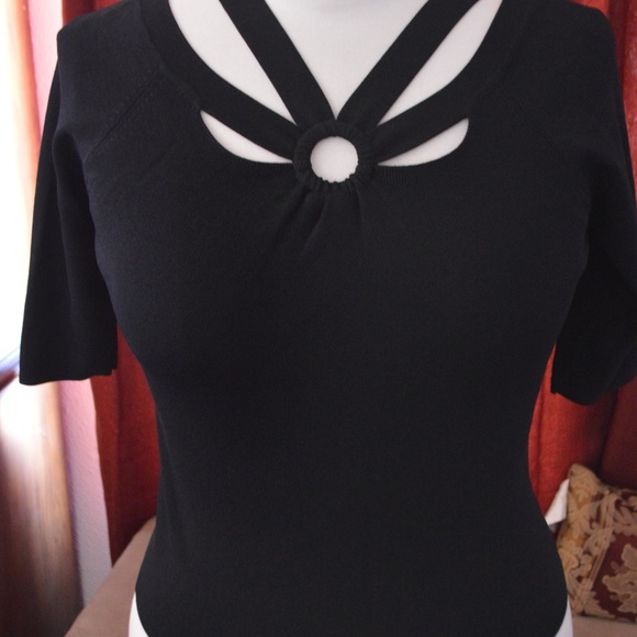 Joseph A Tops - Black Knit Top by Joseph A.